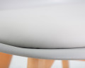 Стул обеденный DOBRIN JERRY SOFT (ножки светлый бук, цвет сиденья светло-серый (GR-01))