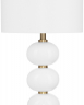 Настольная лампа с белыми керамическими шарами Райс