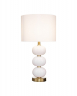 Настольная лампа с белыми керамическими шарами Райс