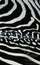 Шкура зебры чёрно-белая (4,5-6 м2) 