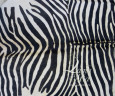 Шкура зебры черно-белая в мелкую полоску (4,5-6 м2)   