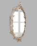 Зеркало настенное в серебристом декоративном багете