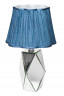 Лампа зеркальная с голубым абажуром