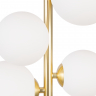 Подвесной светильник Maytoni MOD545PL-06BS золото серии Dallas, абажур матовый белый