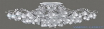 Люстра Freya FR2302CL-06S серебро серии Chabrol, абажур серебристый