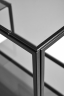 Консольный стол 1011-CB черный муар, дымчатое стекло