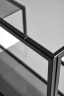 Консольный стол 1011-CB черный муар, дымчатое стекло