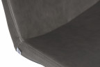 Стул барный DOBRIN ALDO (серый PU YP4, основание из нержавеющей стали)