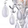 Настенный светильник (бра) Freya FR2302WL-02S серебро серии Chabrol, абажур серебристый