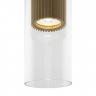 Подвесной светильник Maytoni MOD326PL-01MG матовое золото серии Dynamics, абажур прозрачный