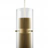 Подвесной светильник Maytoni MOD326PL-01MG матовое золото серии Dynamics, абажур прозрачный