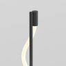 Напольный светильник (торшер) Maytoni MOD166FL-L15B3K чёрный серии Tau, абажур белый