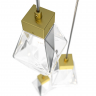 Подвесной светильник Maytoni MOD325PL-03G жемчужное золото серии Cocktail time, абажур прозрачный