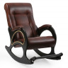 Кресло-качалка Маэстро с подножкой с декором из лозы