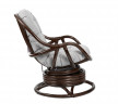 Кресло-качалка из ротанга Кора орехового цвета