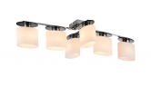 Потолочный светильник Freya FR5101-CL-06-CN хром серии Bice, абажур белый