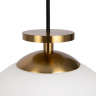 Подвесной светильник Freya FR5221PL-01BS латунь серии Impulse, абажур прозрачный