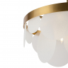 Подвесной светильник Freya FR5104PL-08BS3 латунь серии Porto, абажур матовый белый
