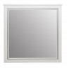 Зеркало FOSTER 120 TS-F90120-M-W-S белое с патиной серебро