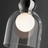Подвесной светильник Freya FR5220PL-01CH2 хром серии Focus, абажур прозрачный