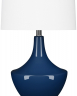 Настольная лампа из синего стекла Милис